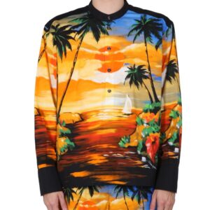 Explore the authentic Dolce & Gabbana men's HAWAII PRINT SHIRT in MULTICOLOUR