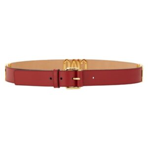 Discover the authentic Moschino women's "HELLO" BELT in Red