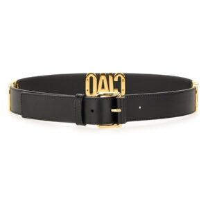 Discover the authentic Moschino women's "HELLO" BELT in Black
