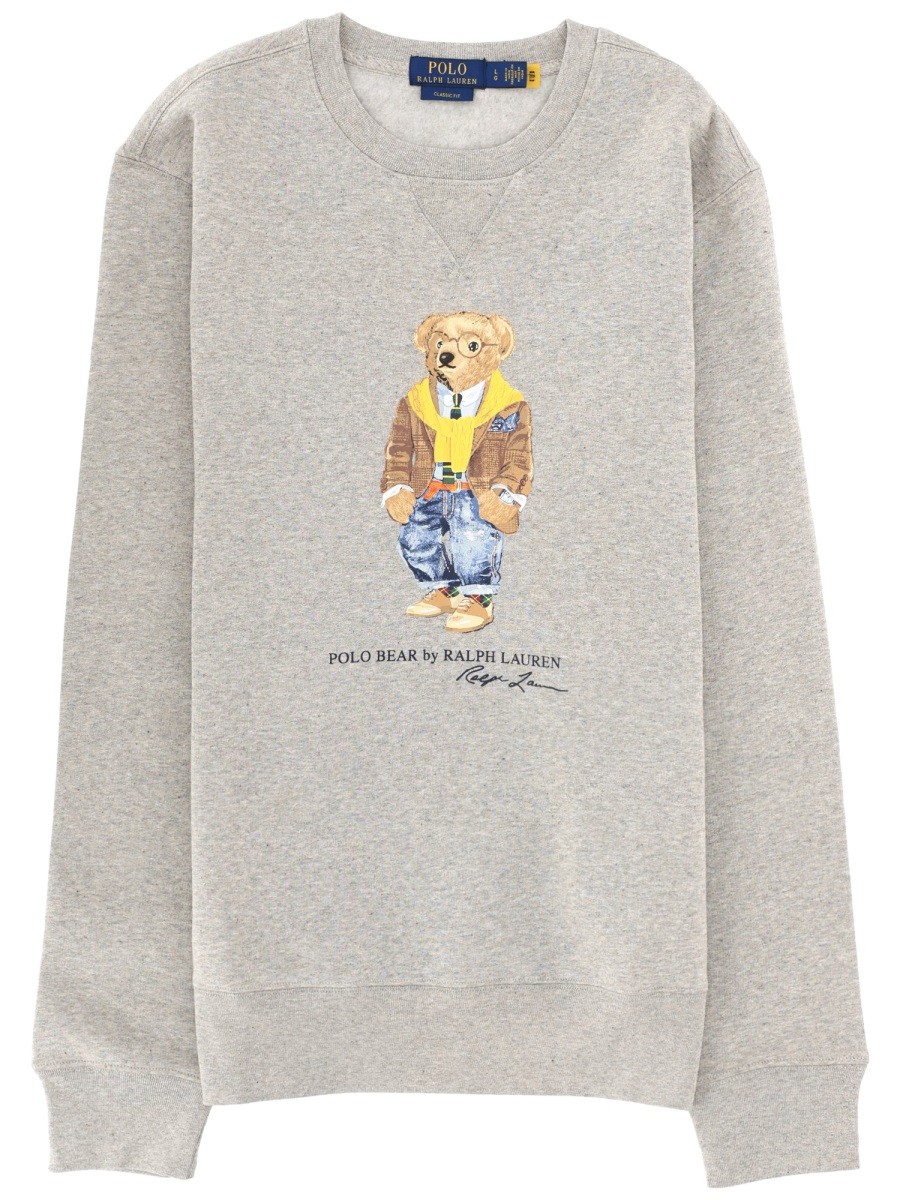 Explore the authentic Polo Ralph Lauren men's "HERITAGE" SWEATSHIRT in Grey
