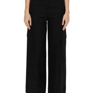 Discover the authentic GANNI women's HERRINGBONE PANTS in Black