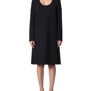 Refresh your wardrobe with the Bottega Veneta women's HIGH NECK DRESS in Black