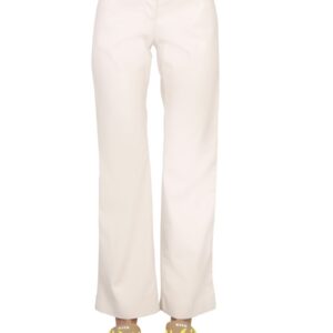 Discover the authentic msgm women's HIGH WAIST PANTS in Ivory