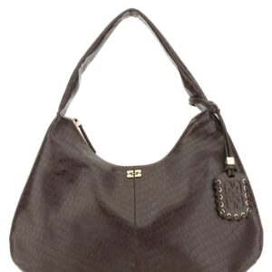 Discover the authentic GANNI women's HOBO BAG "CROCO XXL" in Brown