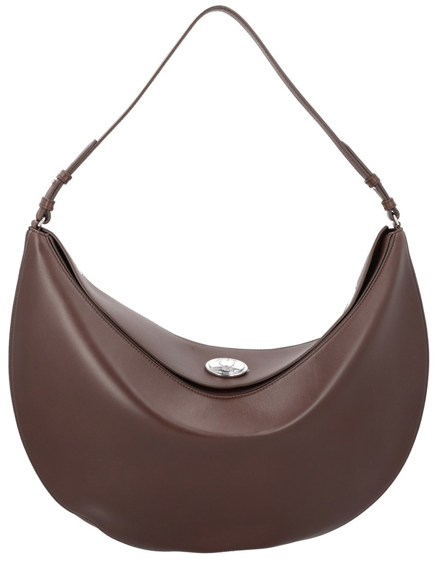 Refresh your wardrobe with the JACQUEMUS women's HOBO BAG "OVALO" LARGE in Brown