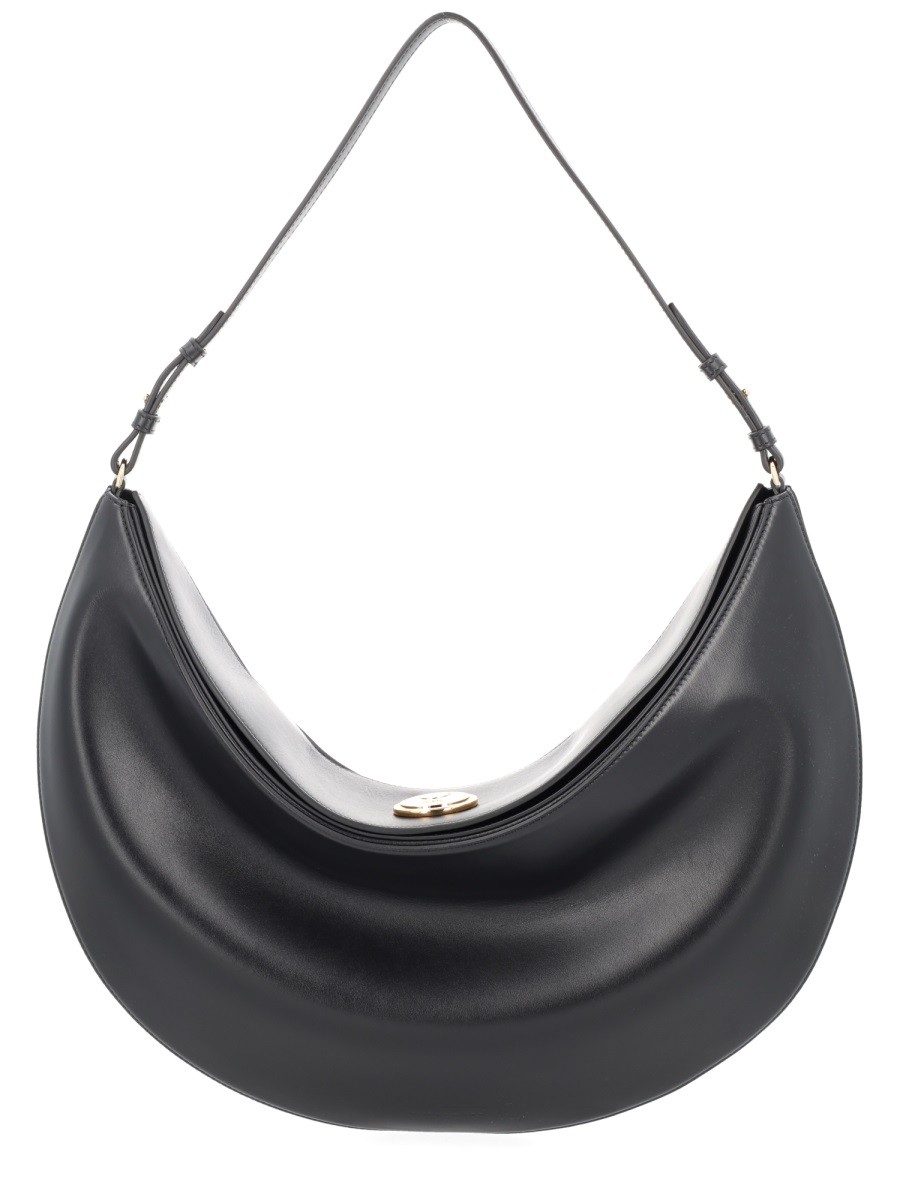 Refresh your wardrobe with the JACQUEMUS women's HOBO BAG "OVALO" LARGE in Black