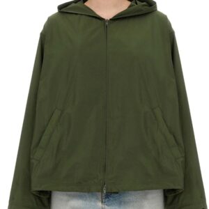 Refresh your wardrobe with the Balenciaga women's HOODED JACKET in Brown