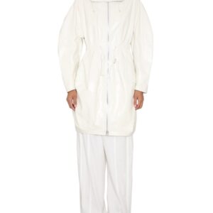 Discover the authentic Bottega Veneta women's HOODED PARKA in White