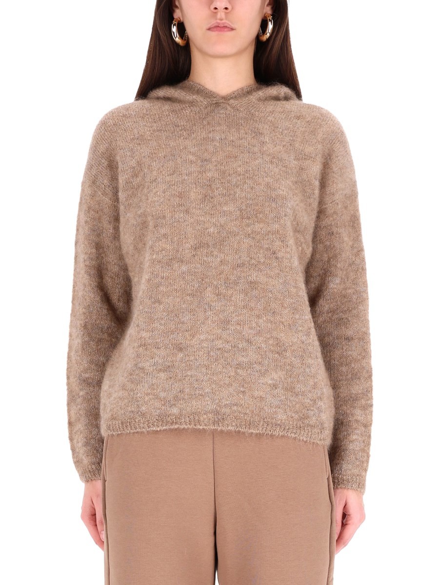 Discover the authentic S MAX MARA women's HOODED SHIRT in beige
