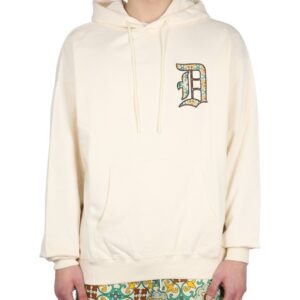 Explore the authentic Drole De Monsieur men's HOODED SWEATSHIRT WITH LOGO in beige