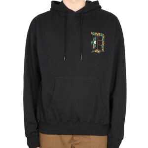 Explore the authentic Drole De Monsieur men's HOODED SWEATSHIRT WITH LOGO in Black