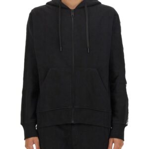 Elevate your look with the Versace Jeans Couture men's HOODIE in Black