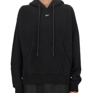 Discover the authentic Off-white men's HOODIE in Black