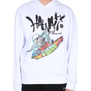 Discover the authentic Philipp Plein men's HOODIE in White