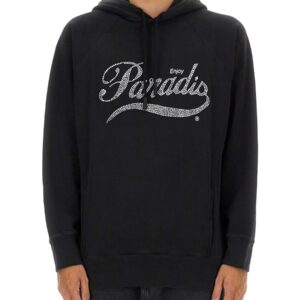 Discover the authentic 3.PARADIS men's HOODIE in Black