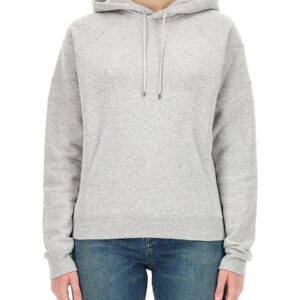 Discover the authentic Saint Laurent women's HOODIE in Grey