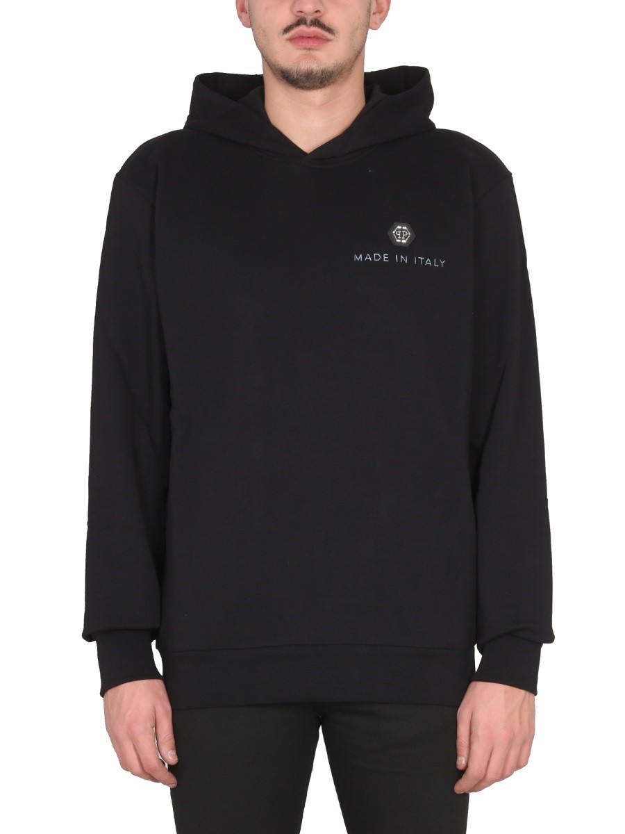 Discover the authentic Philipp Plein men's HOODIE in Black