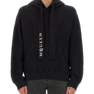 Discover the authentic Alexander Mcqueen men's HOODIE in Black