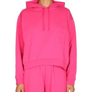 Discover the authentic MCQ women's HOODIE in Fuchsia