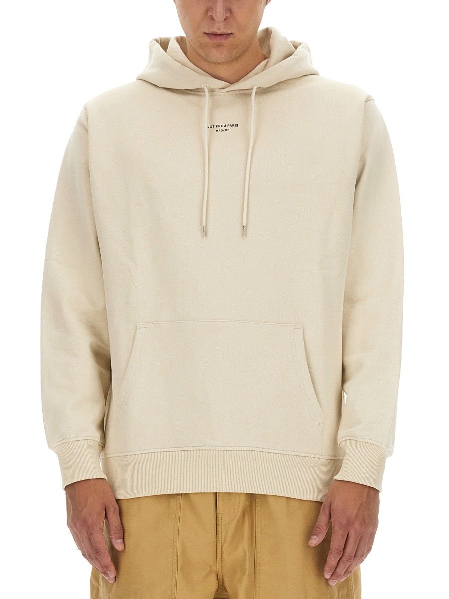 Discover the authentic Drole De Monsieur men's HOODIE in beige