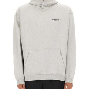 Elevate your look with the Represent men's FELPA CON CAPPUCCIO in Grey