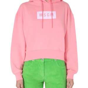 Discover the authentic msgm women's HOODIE in Pink