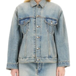 Refresh your wardrobe with the Balenciaga women's HOURGLASS JACKET in DENIM