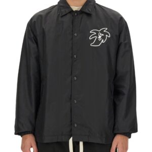 Refresh your wardrobe with the Palm Angels men's HUNTER SHIRT JACKET in Black