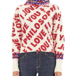 Shop the authentic Philosophy Di Lorenzo Serafini women's I LOVE YOU PHILOSOPHY JERSEY in MULTICOLOUR