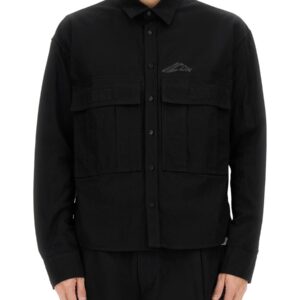 Refresh your wardrobe with the Dsquared2 men's "ICON RIPSTOP" SHIRT in Black