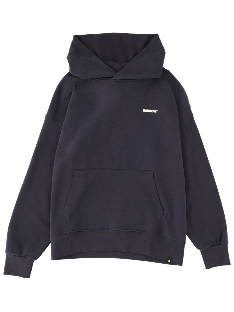 Elevate your look with the Barrow unisex "ICONIC" SWEATSHIRT in Black