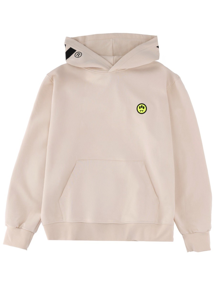Elevate your look with the Barrow unisex "ICONIC" SWEATSHIRT in Ivory