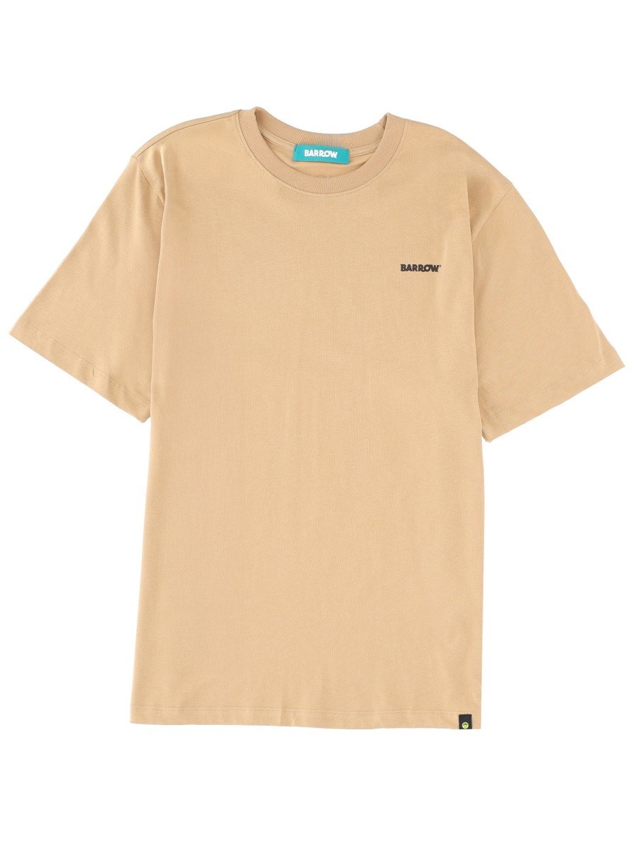Discover the authentic Barrow unisex "ICONIC" T-SHIRT in beige