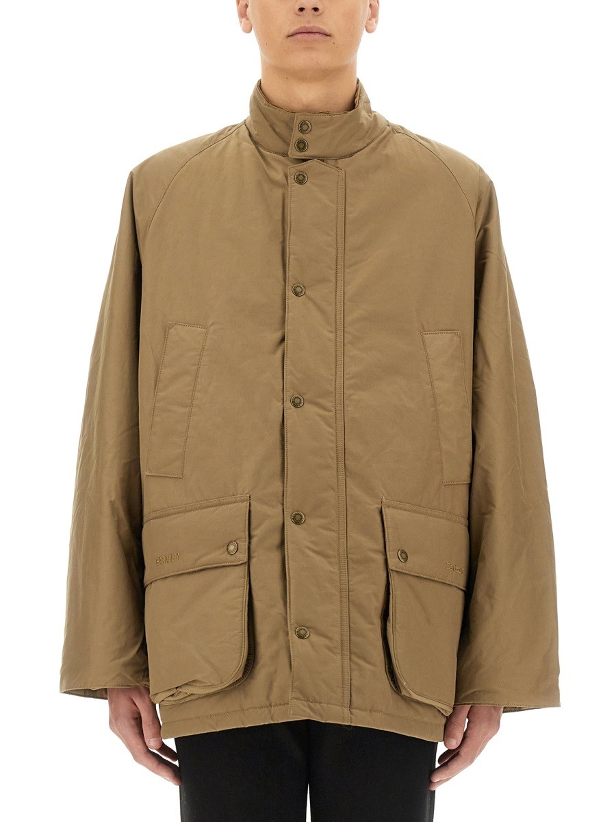 Refresh your wardrobe with the BARACUTA X BARBOUR men's JACKET "BEDALE" in beige