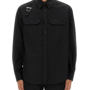 Explore the authentic Alexander Mcqueen men's JACKET-SHIRT "HARNESS" in Black