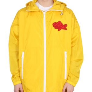 Refresh your wardrobe with the Dsquared2 men's JACKET WITH LOGO PATCH in orange