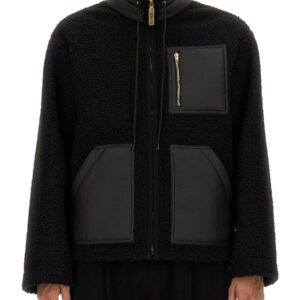 Elevate your look with the Moschino men's JACKET WITH ZIP in Black