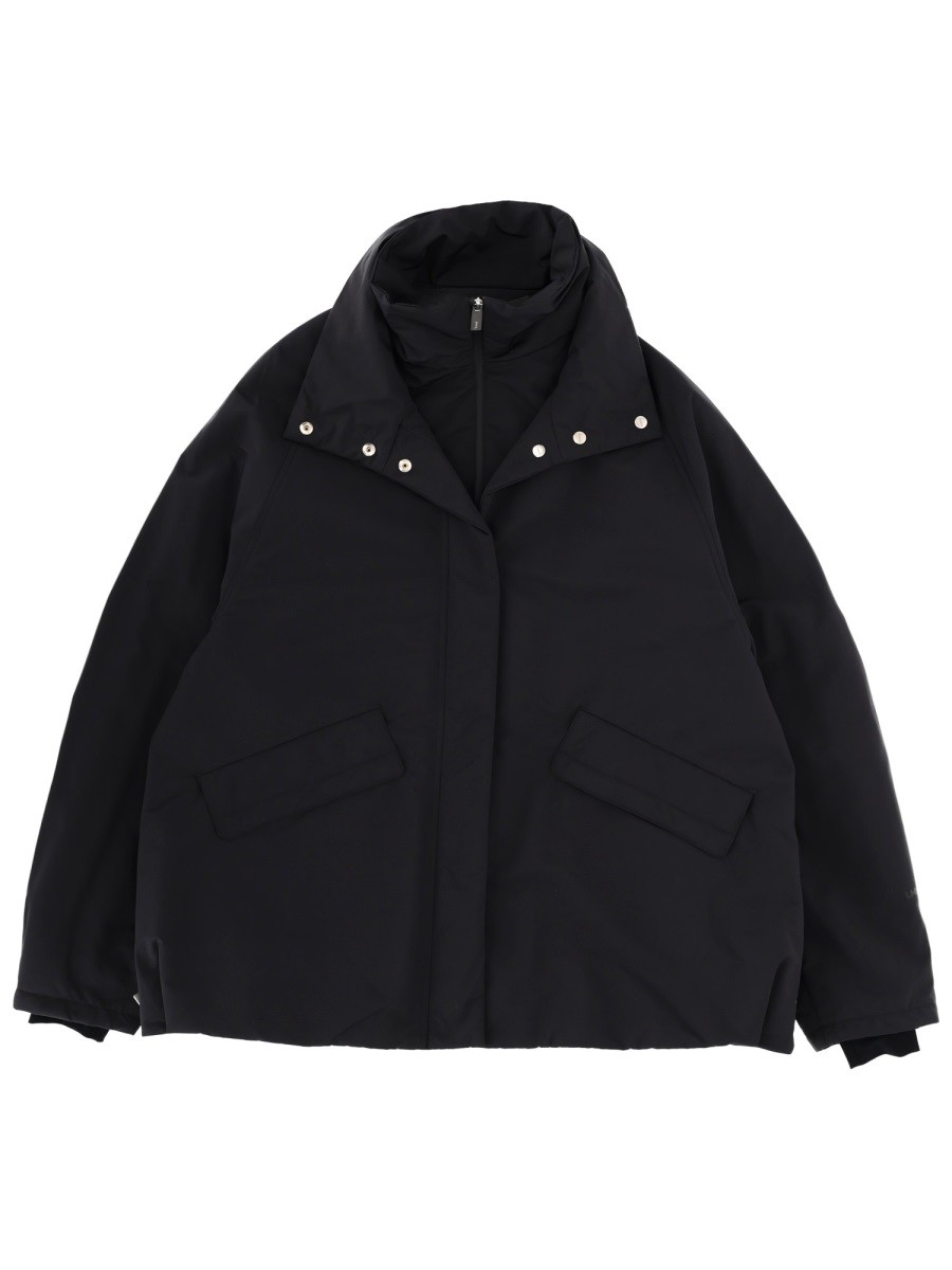 Elevate your look with the LAMINAR women's JACKET WITH ZIP in Black