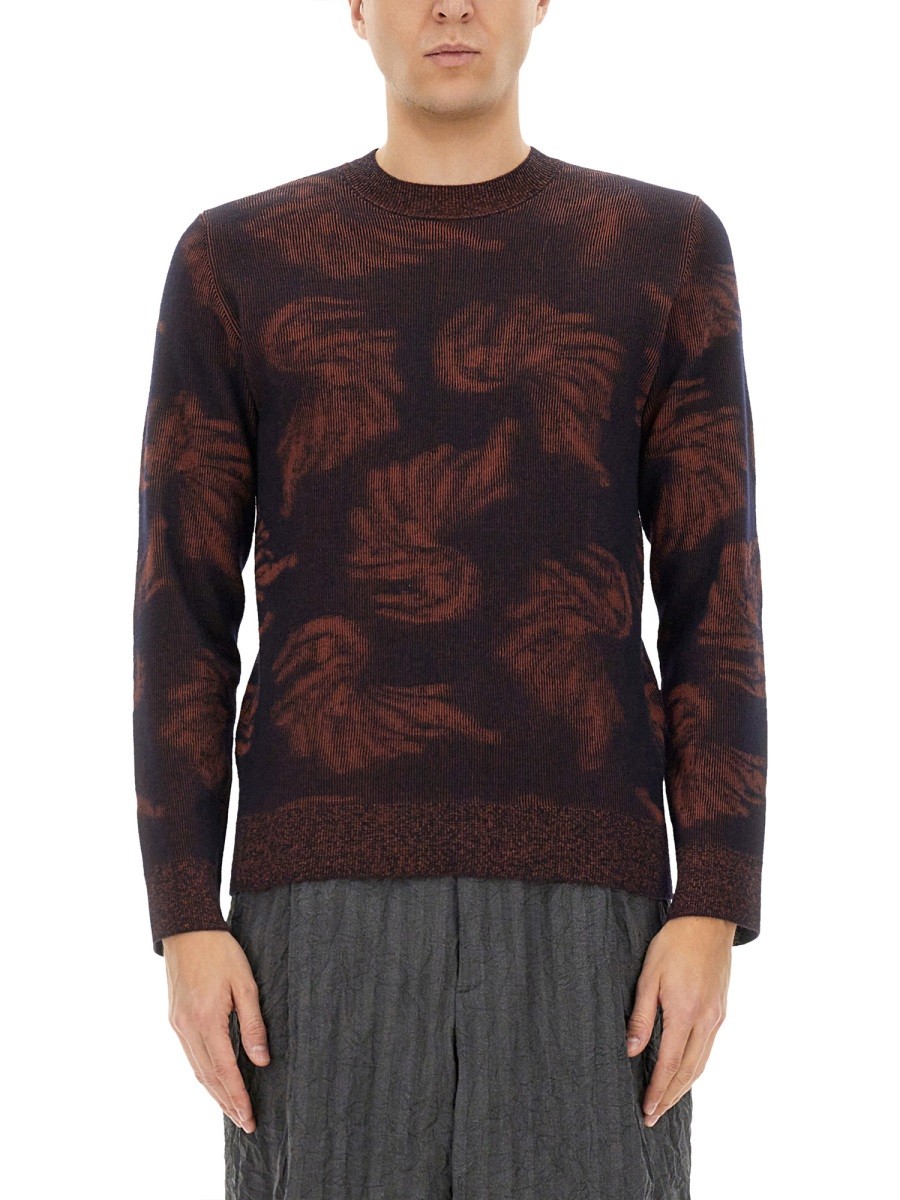 Explore the authentic Dries Van Noten men's JACQUARD KNIT in MULTICOLOUR