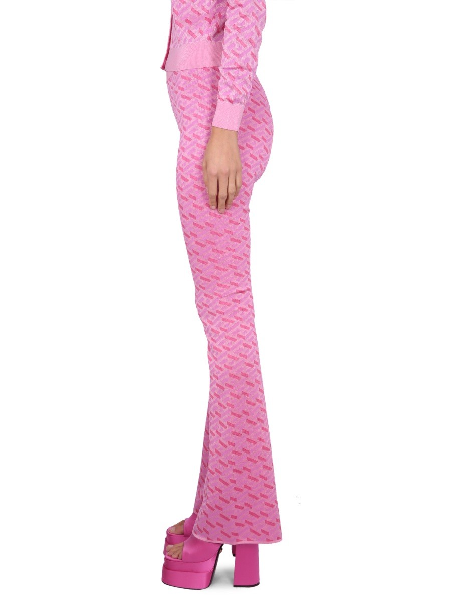 JACQUARD PANTS WITH GREEK PRINT - Image 3