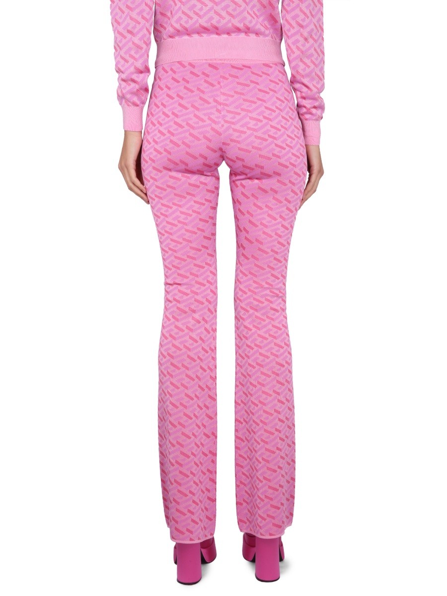 JACQUARD PANTS WITH GREEK PRINT - Image 4