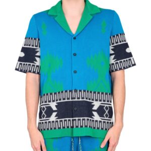 Elevate your look with the ALANUI men's JACQUARD SHIRT in MULTICOLOUR