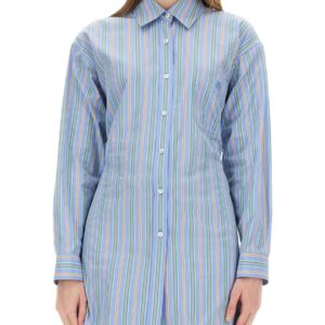 Explore the authentic Etro women's JACQUARD SHIRT AND KNOT IN THE BACK in Baby blue