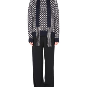 Refresh your wardrobe with the JIL SANDER women's JACQUARD SWEATER in MULTICOLOUR