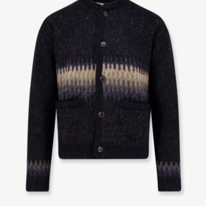 Discover the authentic TONYWACK unisex Jacquard Unisex alpaca cardigan in PALE BLACK
