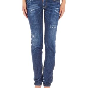 Refresh your wardrobe with the Dsquared2 women's JEANS 24/7 in DENIM