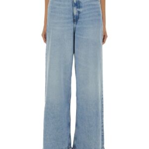 Discover the authentic GANNI women's JEANS BAGGY in DENIM