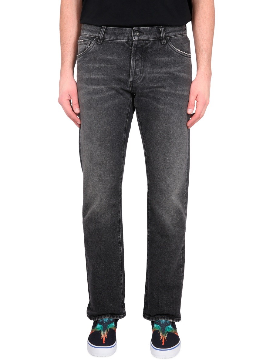 Explore the authentic MARCELO BURLON COUNTY OF MILAN men's JEANS CROSS in Black