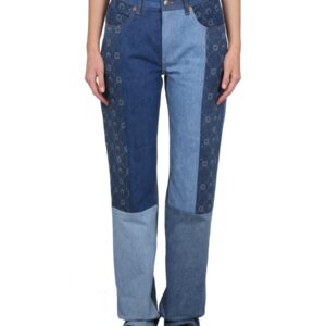 Refresh your wardrobe with the MARINE SERRE women's JEANS IN DENIM in DENIM