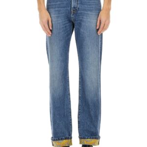 Discover the authentic Versace men's JEANS IN DENIM in DENIM